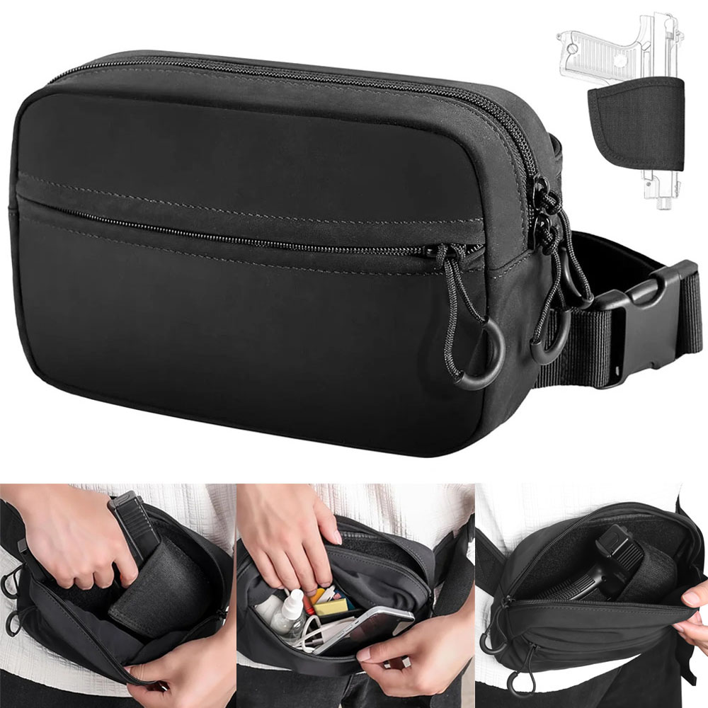 Edc Concealed Carry Fanny Pack - Gizli Taşıma Silah Çantası Tabanca Tabanca