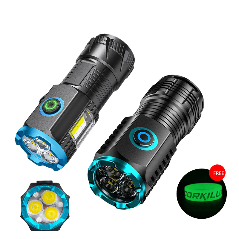Edc Carry Flashlight - Tip-c USB şarj edilebilir cep Mini