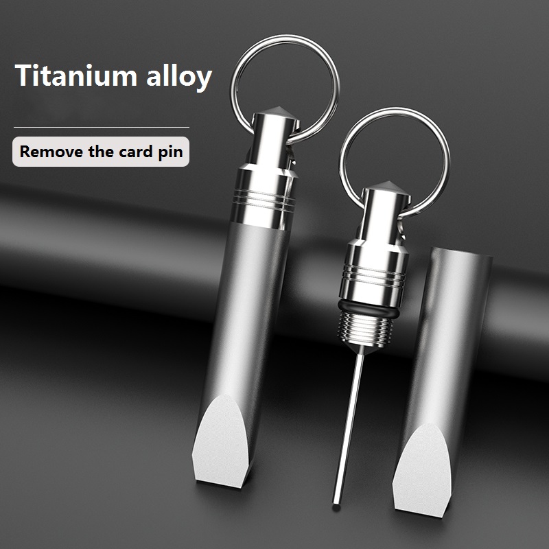 Titanium Pry Bar - Çok fonksiyonlu titanyum alaşım kart iğne