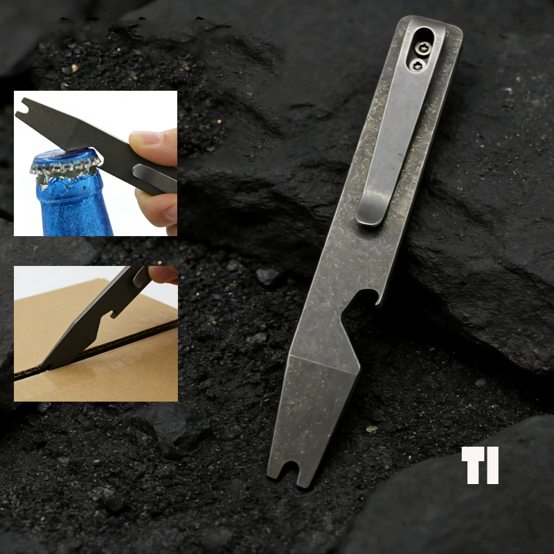 Titanium Pry Bar - 10.5 CM TC4 Titanyum Alaşımlı Levye