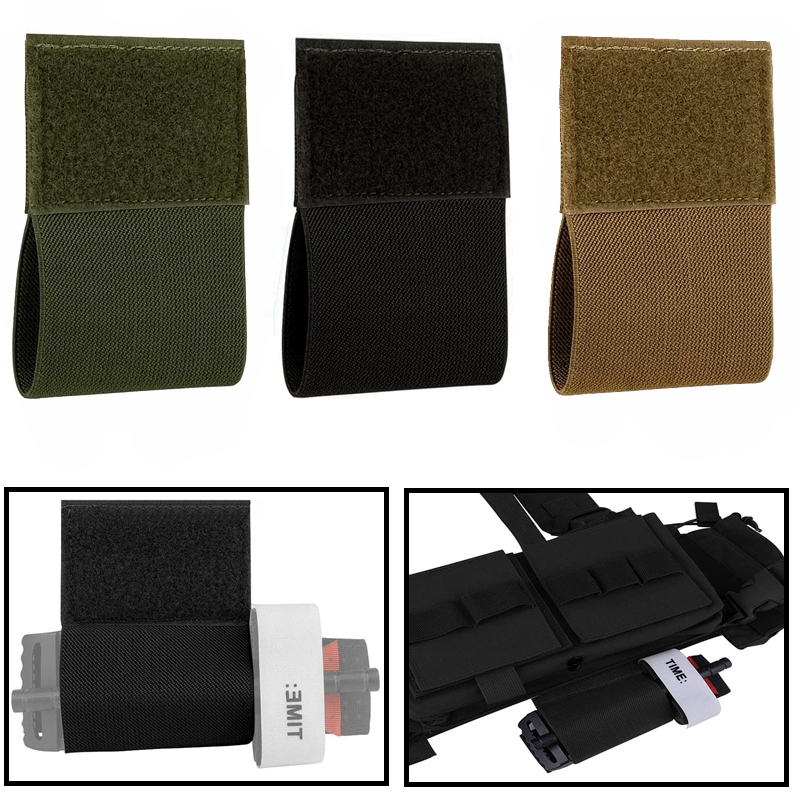 Edc Carry Belt - 2 adet Elastik Turnike Tutucu, Cırtlı