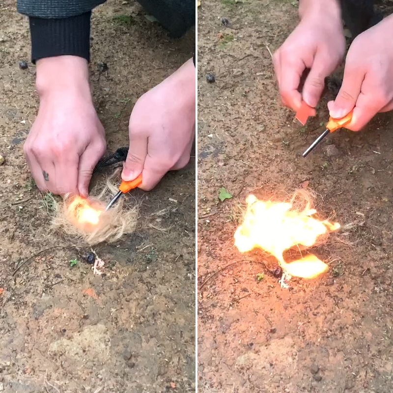 Ahşap Saplı Açık Hava Hayatta  - Ferro Rod Striker incelemesi ve fiyatı