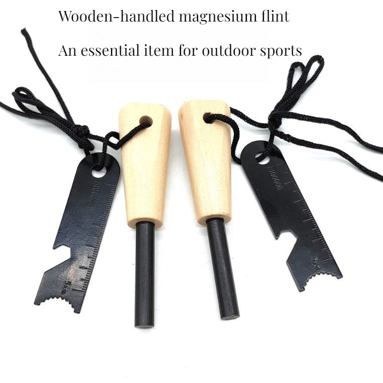 Ahşap Saplı Açık Hava Hayatta  - Ferro Rod Striker incelemesi ve fiyatı