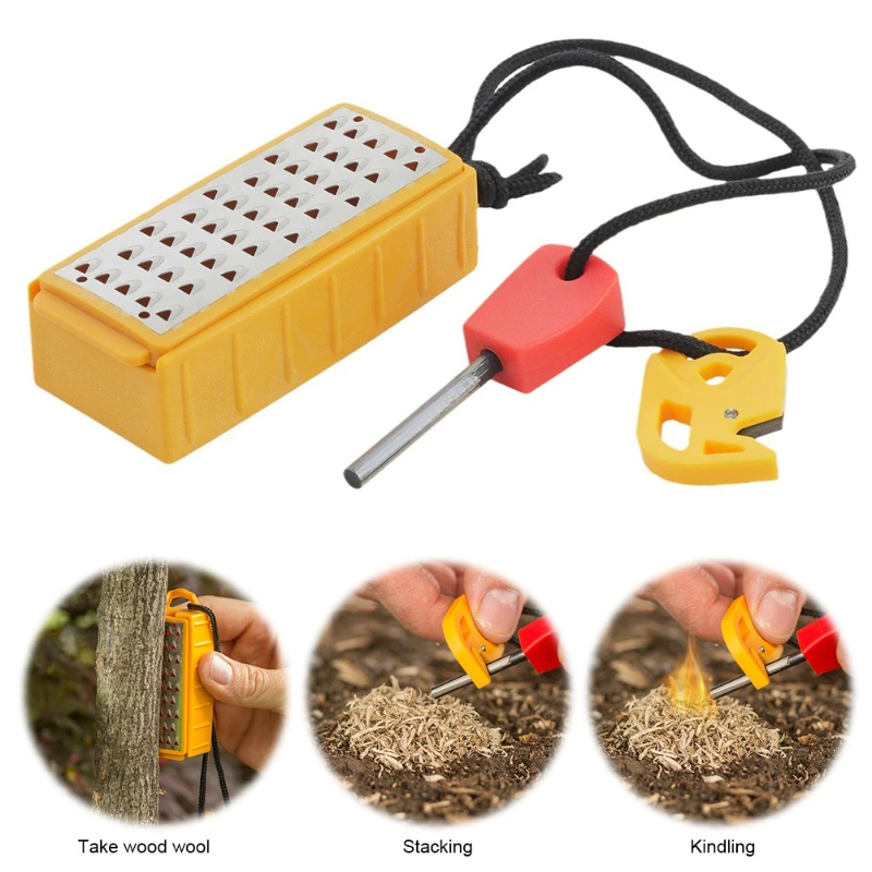 Taşınabilir Açık Hava Acil Dur - Ferro Rod Striker incelemesi ve fiyatı