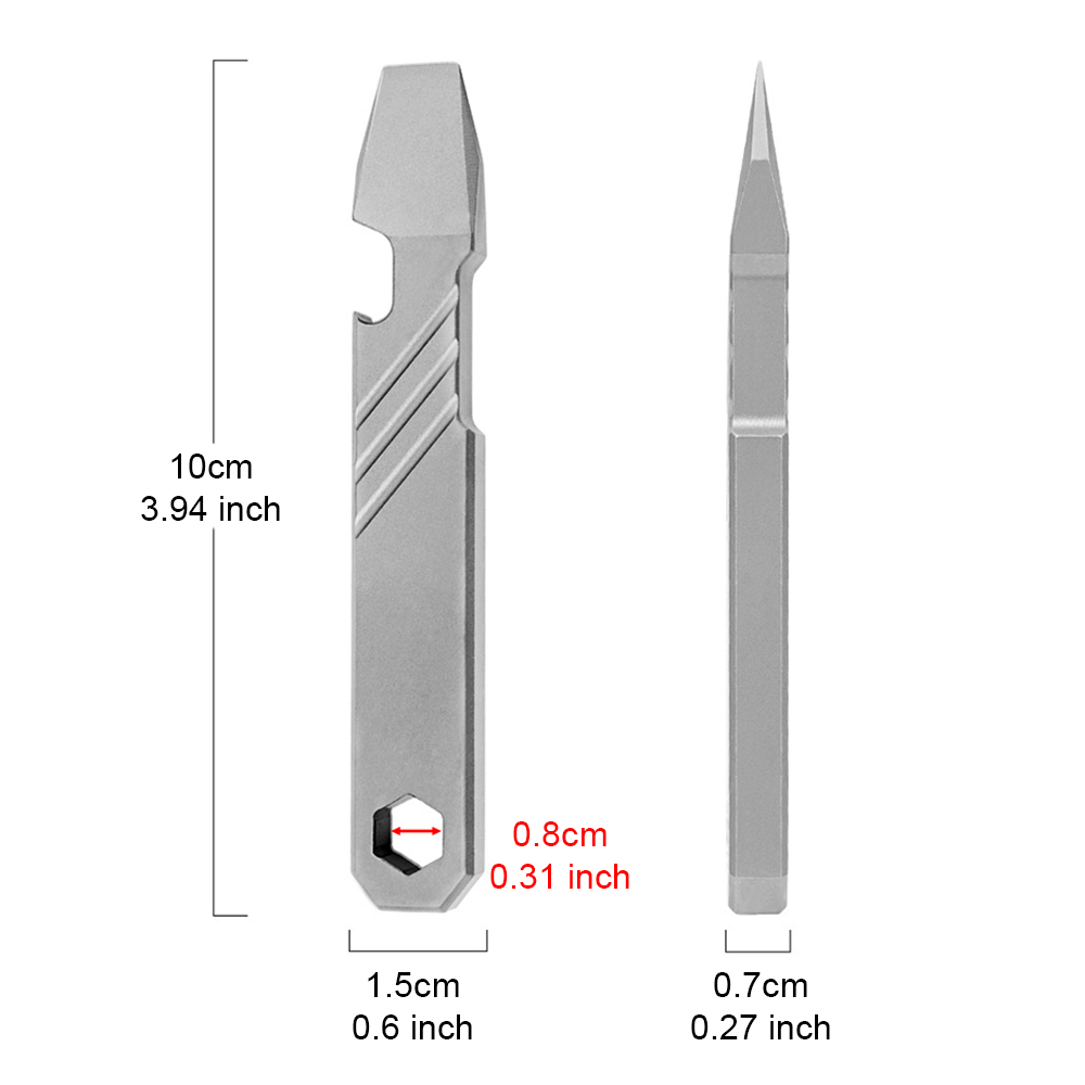 Titanyum EDC Kaldıraç Aleti –  - Titanium Pry Bar incelemesi ve fiyatı