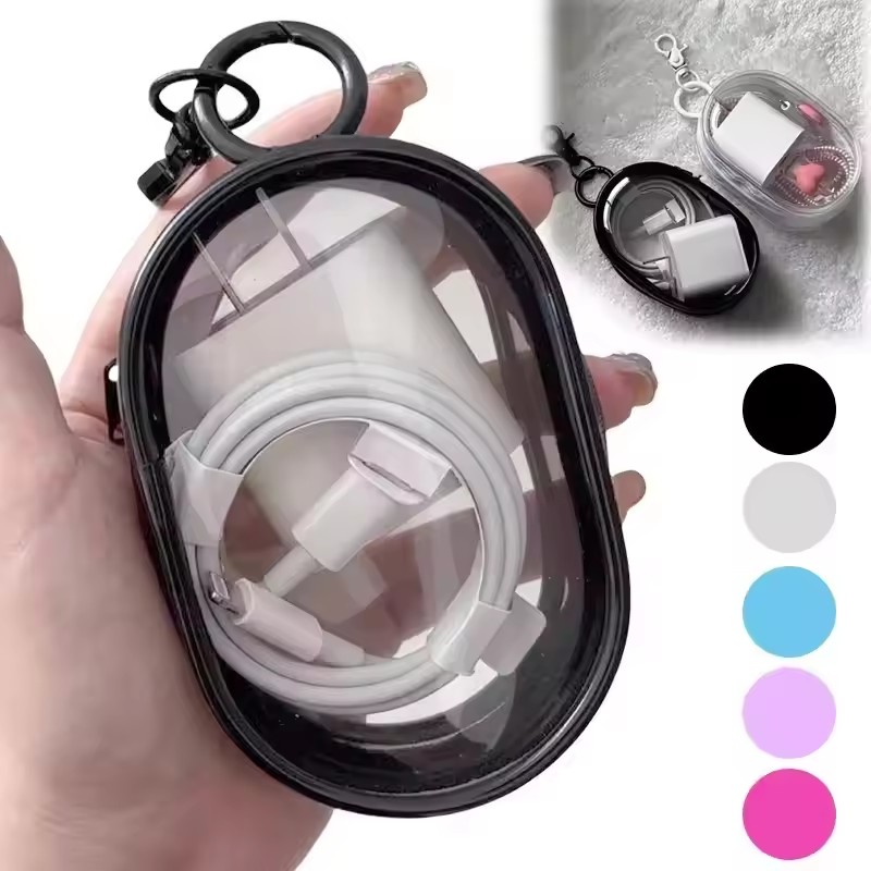Taşınabilir Mini Şeffaf Fermua - Cable Winder Keychain incelemesi ve fiyatı