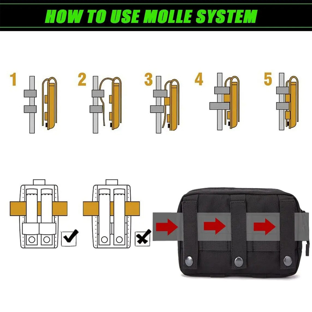 1000D Naylon Lazer Kesim Molle - Edc Carry Belt incelemesi ve fiyatı