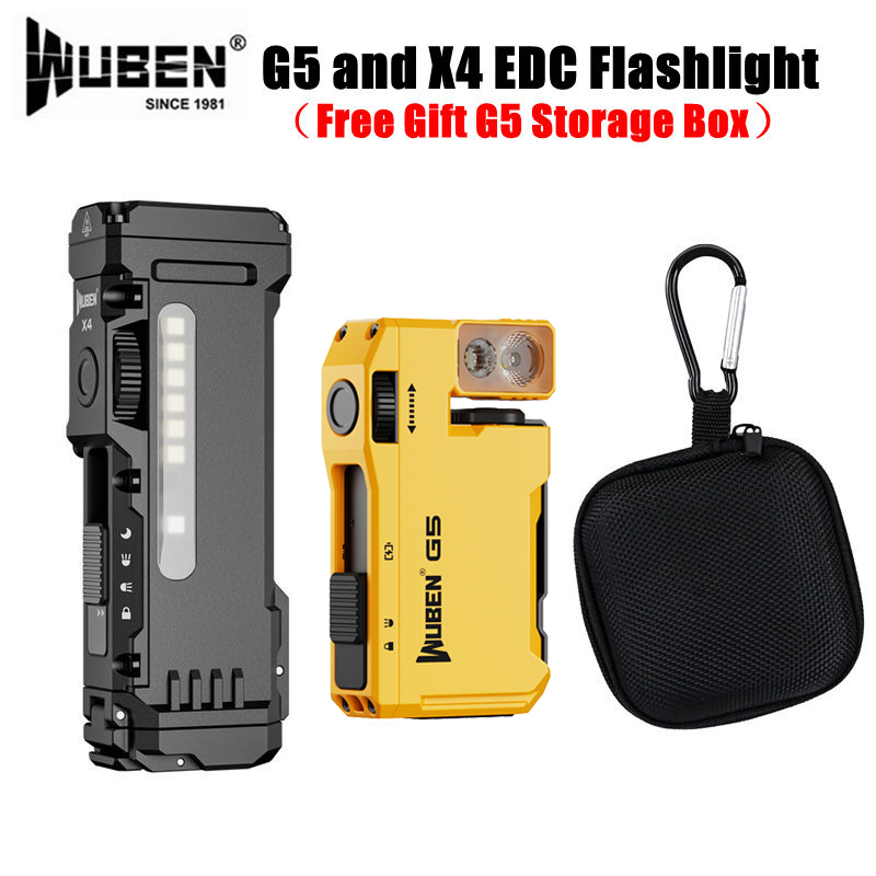 WUBEN G5 & X4 EDC El Feneri Şa - Edc Carry Flashlight incelemesi ve fiyatı