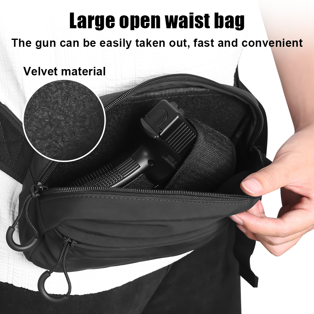 Taktik Crossbody Çanta Tabanca - Edc Concealed Carry Fanny Pack incelemesi ve fiyatı